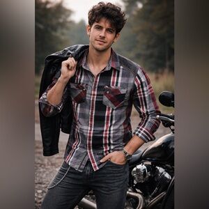 Men’s House of Lords button down‎ shirt size medium